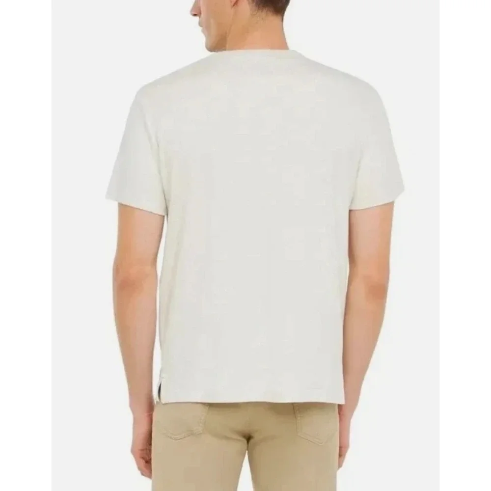 Banana Republic Mens Luxe Touch Tee Tan Cotton Crew Neck T-Shirt Size Medium NEW
